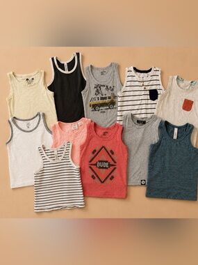 BabyGap Zara, Childhoods Boys Tank Top Lot 18-24M Summer Bundle